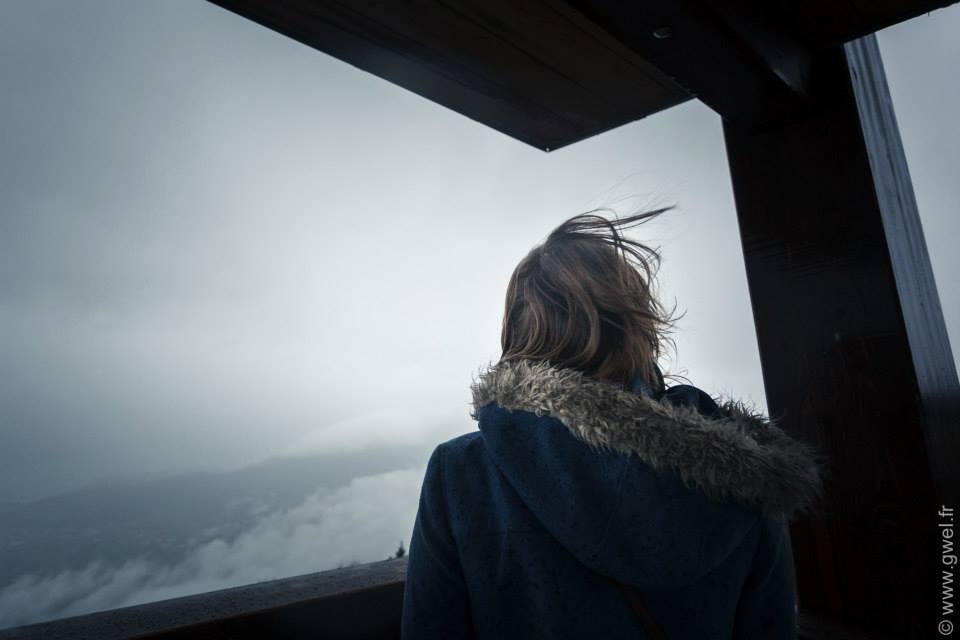 Au refuge, vue sur les nuages